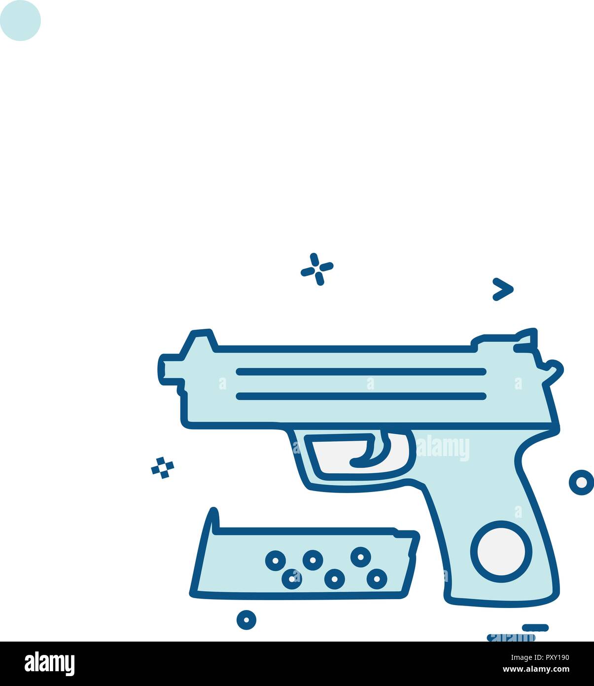 Gun icon design vector Stock Vector Image & Art - Alamy