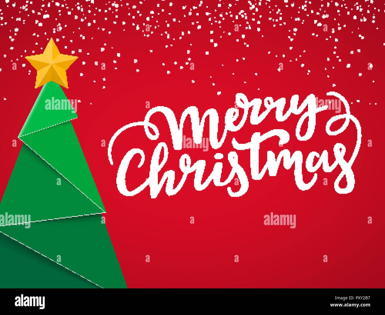 festive typographical christmas postcard xmas card design with new christmas picture postcard