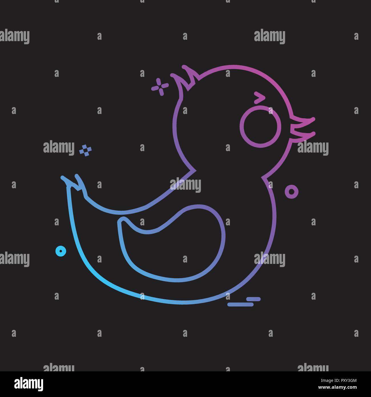Duck icon design vector Stock Vector Image & Art - Alamy