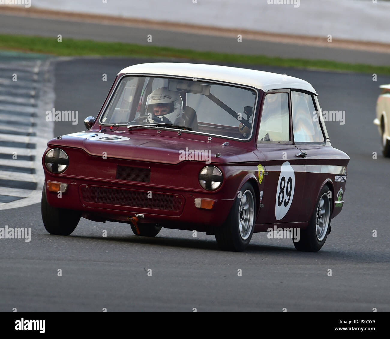 Adrian Oliver, Hillman Imp, HSCC, HRSR, Historic Touring Cars, Silverstone Finals Historic Race Meeting, Silverstone, October 2018, cars, Classic Raci Stock Photo