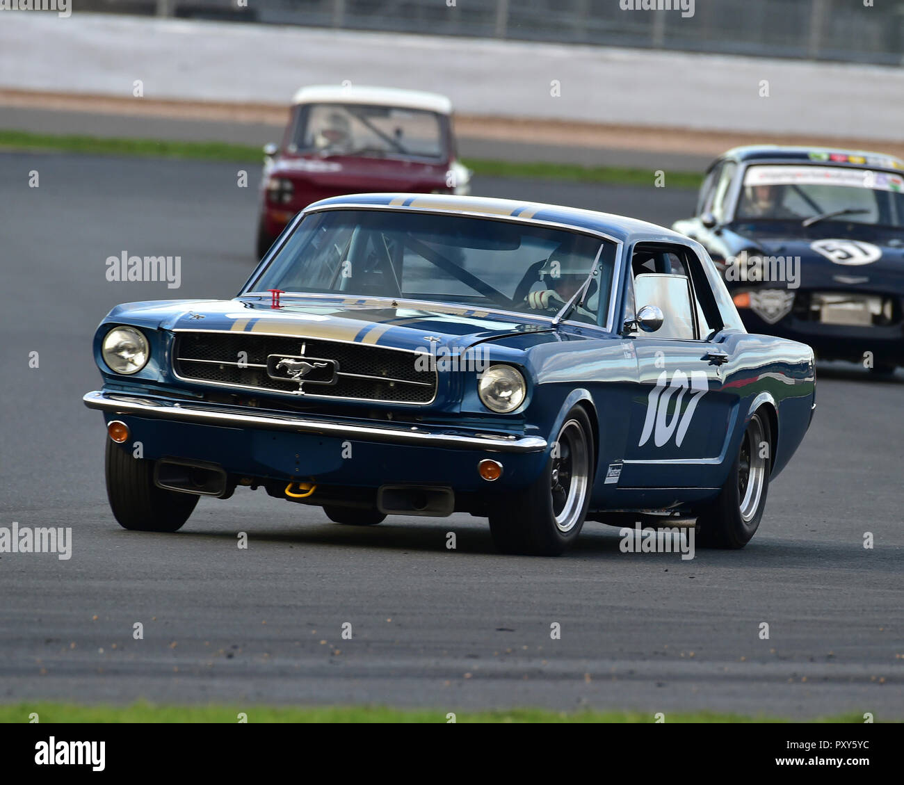 Neil Glover, Ford Mustang, HSCC, HRSR, Historic Touring Cars