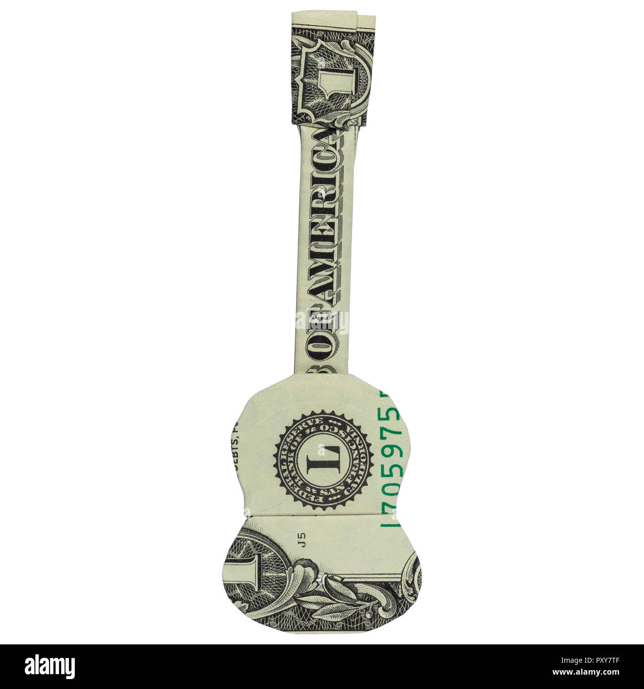 Dollar Bill Origami Music Instrument Money Guitar Gift Paper Paper