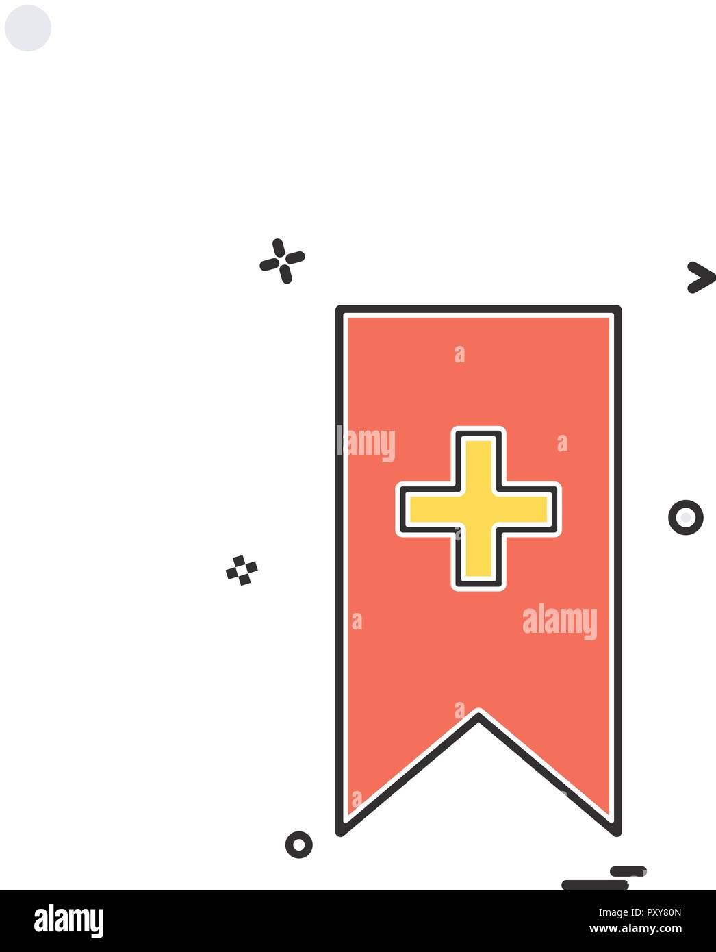 Bookmark bookmarks favorite favorites ribbon icon vector design Stock