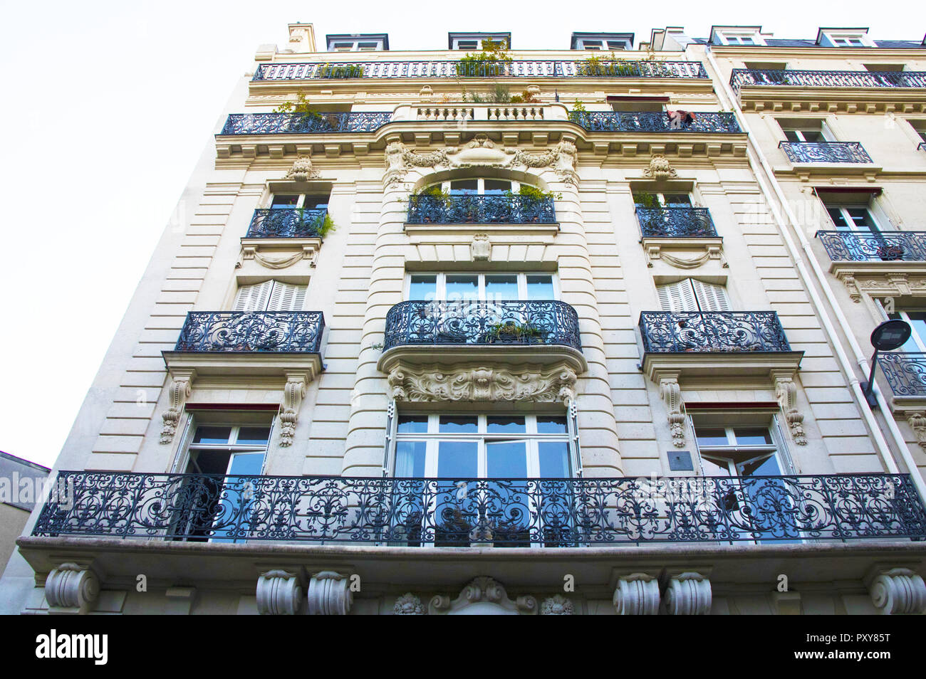 Apartment building, rue des Arènes, Paris 5ème, France Stock Photo
