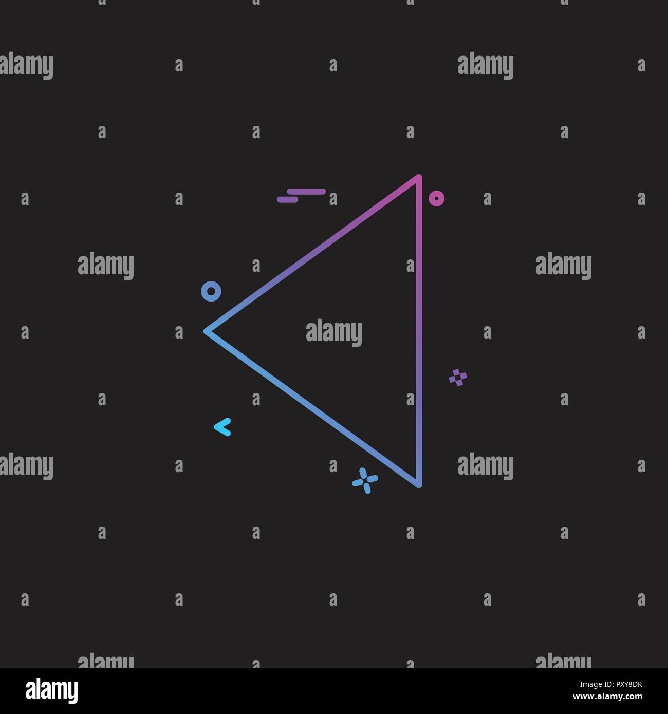 Left arrow icon design vector Stock Vector Image & Art - Alamy