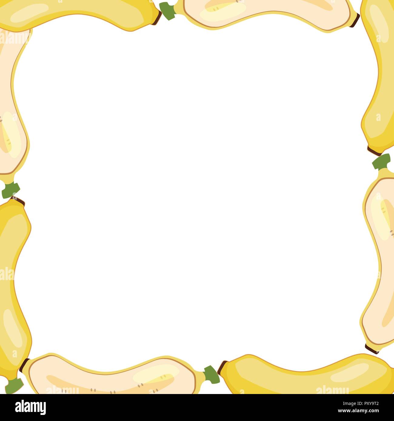 Banana Banner Fruits Label Background illustration Stock Vector Image ...