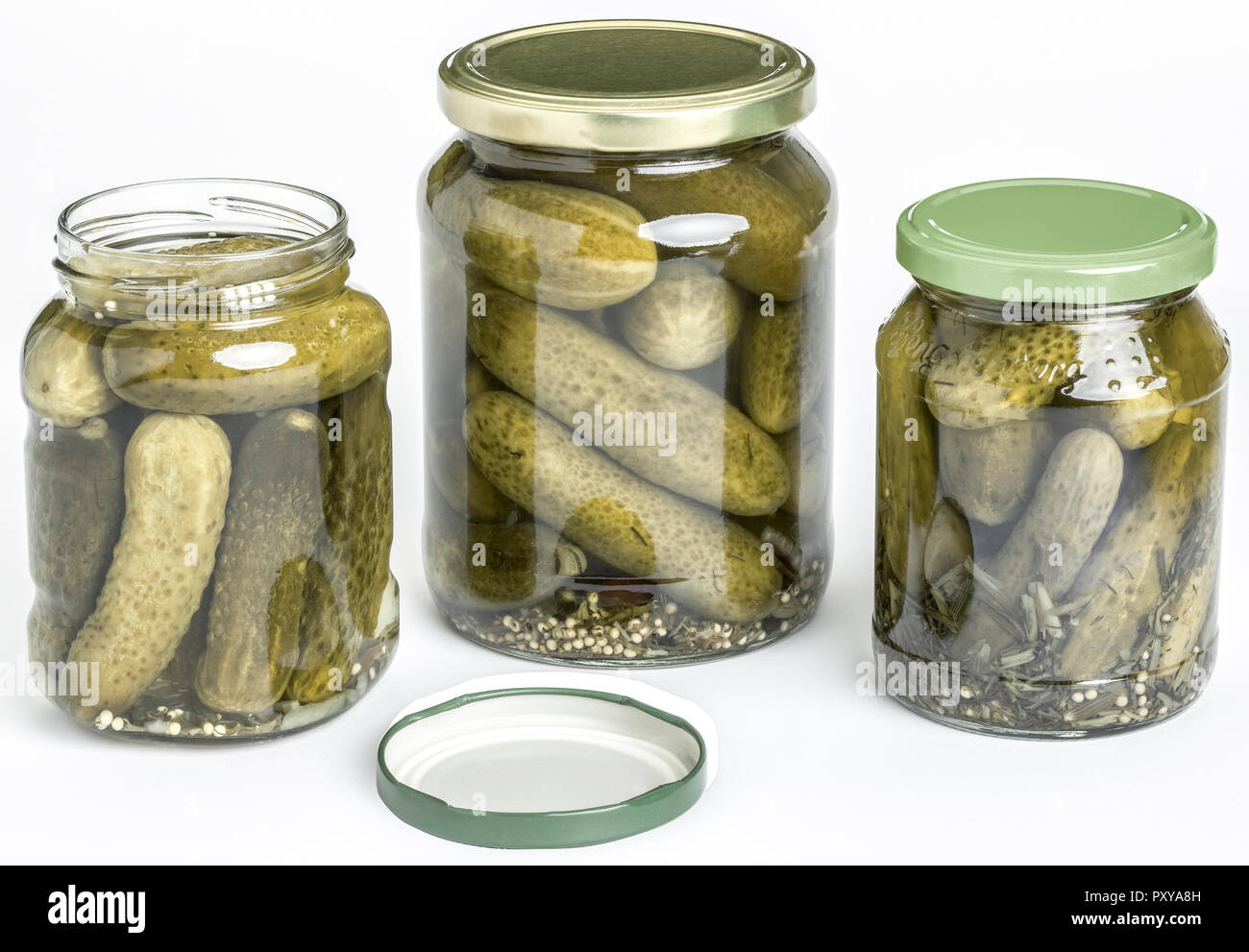 Gurken im Glas Stock Photo