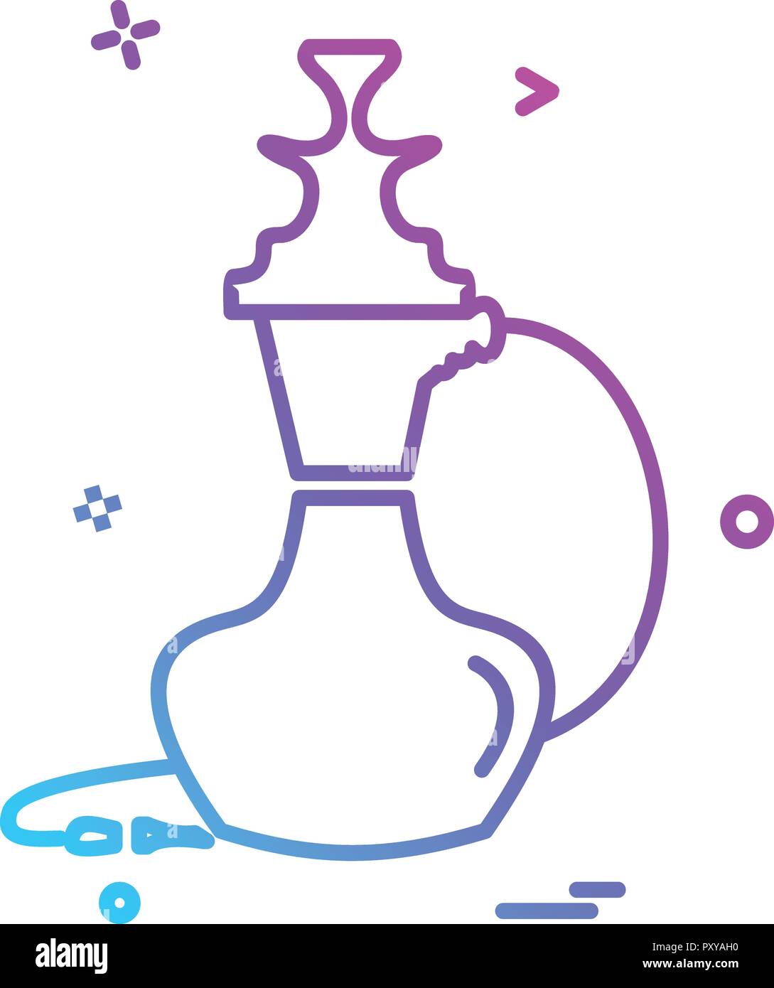 Hookah icon design vector Stock Vector Image & Art - Alamy