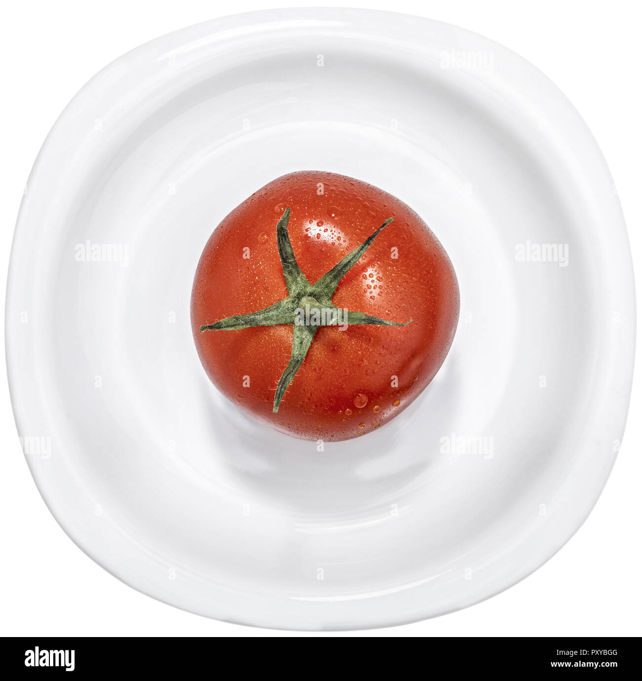 Tofusalat mit Paprika und Gurken Stock Photo
