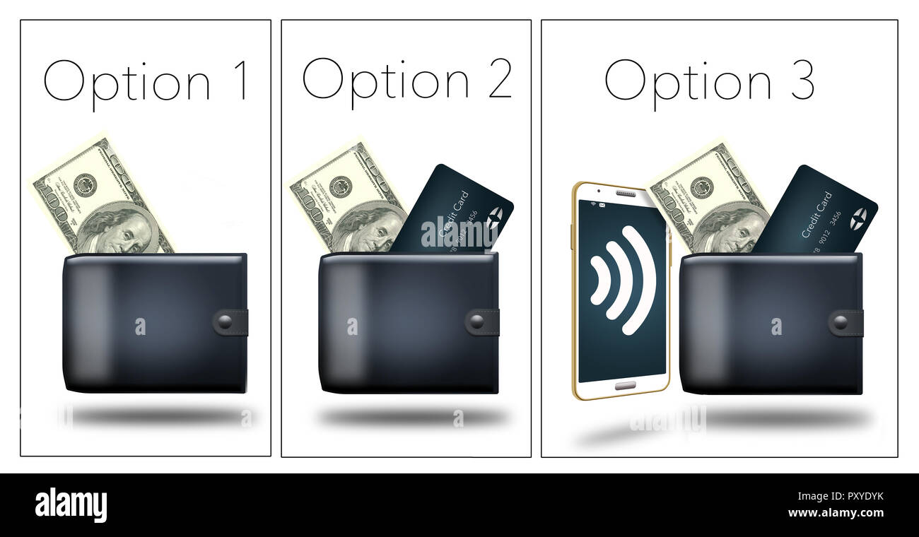 There are three options for paying that you can carry with you...cash ...