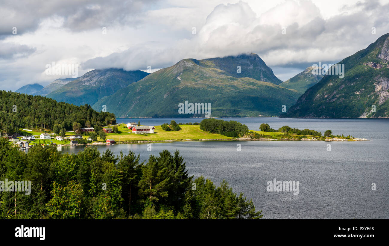 Beautiful Norwegian landscapes Stock Photo