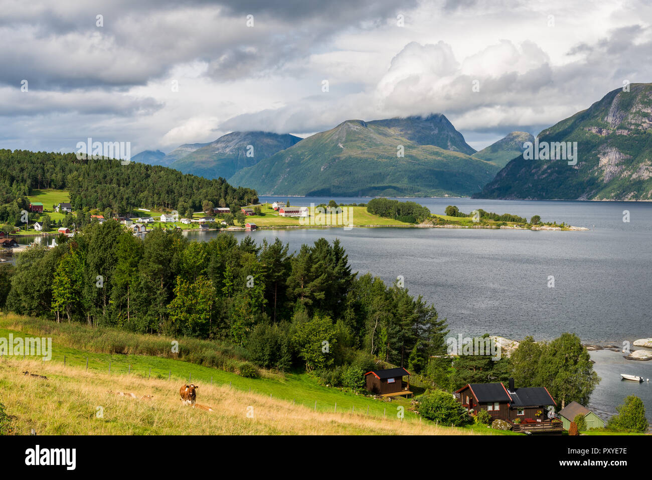 Beautiful Norwegian landscapes Stock Photo