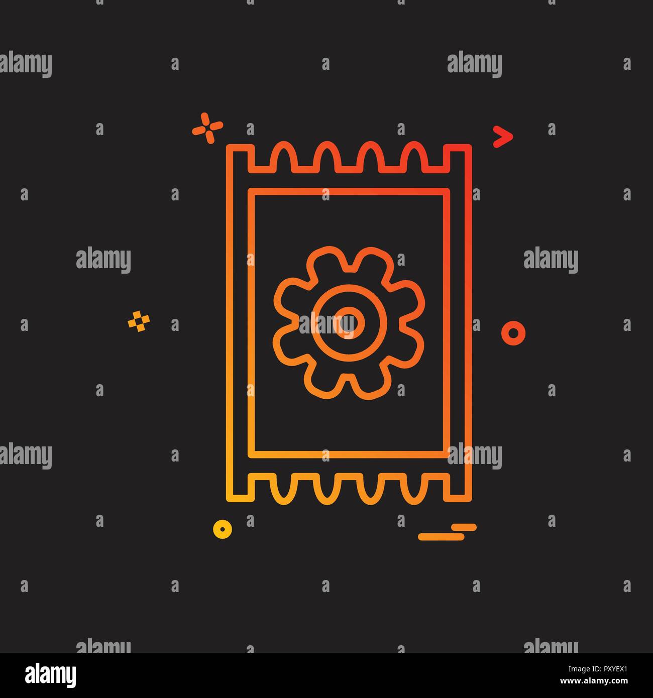 Setting gear icon design vector Stock Vector Image & Art - Alamy