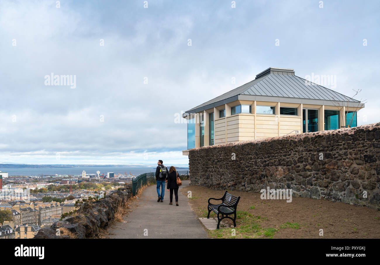 The new Lookout restaurant building part of the new Collective Gallery project on Calton Hill in Edinburgh, Scotland UK. Opening November 2018. Stock Photo