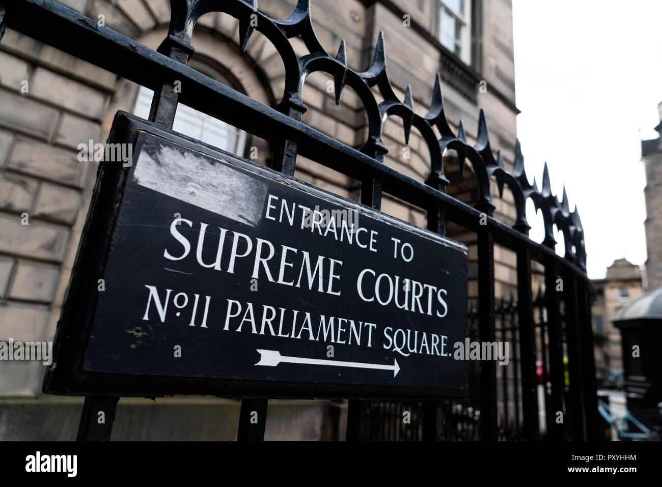 Sign at entrance to Parliament Square and the Supreme Courts ( Court of