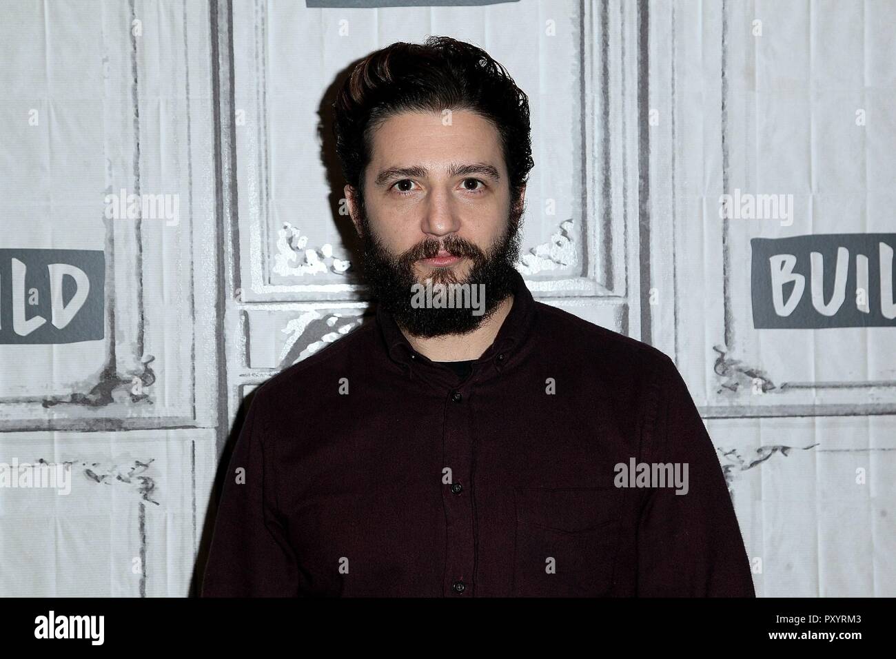 New York, NY, USA. 24th Oct, 2018. John Magaro out and about for AOL Build Series Celebrity Candids - WED, AOL Build Series, New York, NY October 24, 2018. Credit: Steve Mack/Everett Collection/Alamy Live News Stock Photo