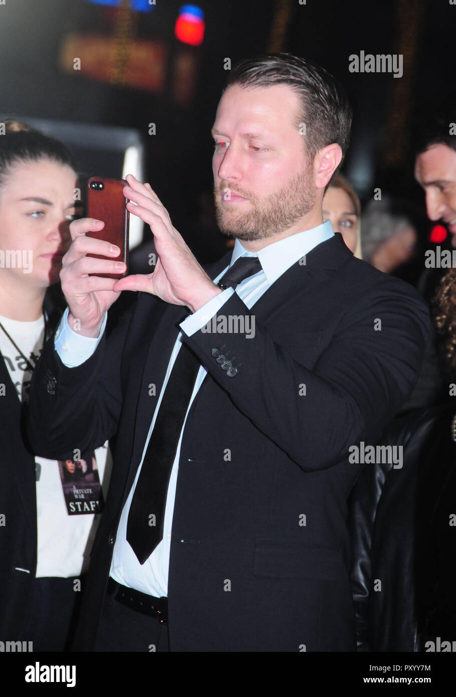 Beverly Hills, California, USA. 24th October, 2018. Director Matthew Heineman attends the Los Angeles Premiere of Aviron Pictures' 'A Private War' at Samuel Goldwyn Theater in Beverly Hills, California. Photo by Barry King/Alamy Live News Stock Photo