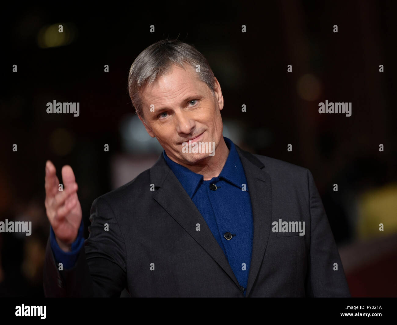 Italy, Rome, 24 October 2018 : Rome Film Festival 2018,  red carpet of the movie 'Green Book'   pictured : Viggo Mortensen    Photo © Fabio Mazzarella/Sintesi/Alamy Live News Stock Photo