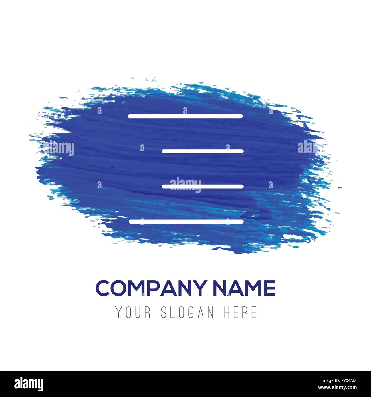 Align text icon - Blue watercolor background Stock Vector Image & Art ...