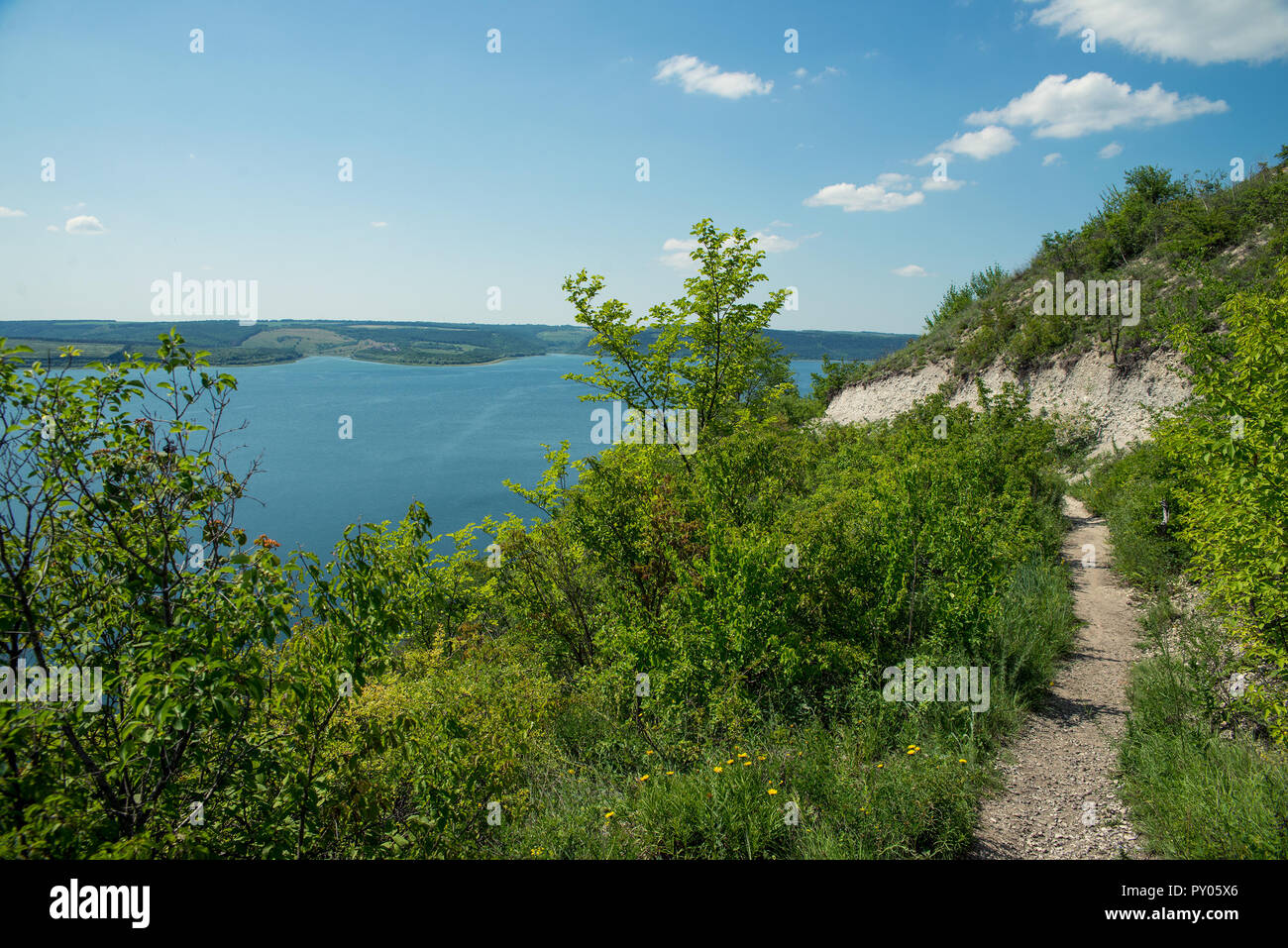 view of the river Dniester  Stock Photo