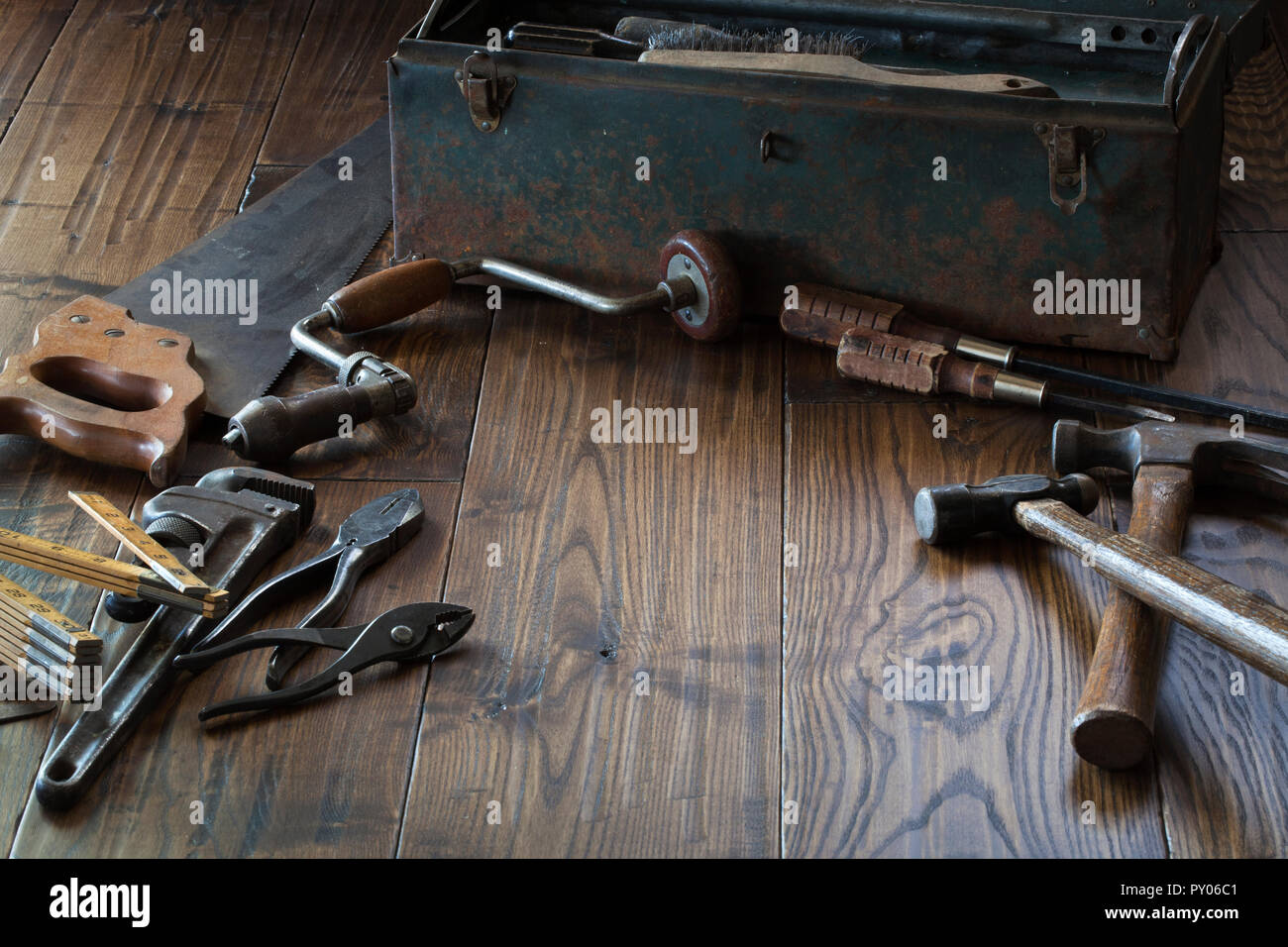 Antique tools hi-res stock photography and images - Alamy