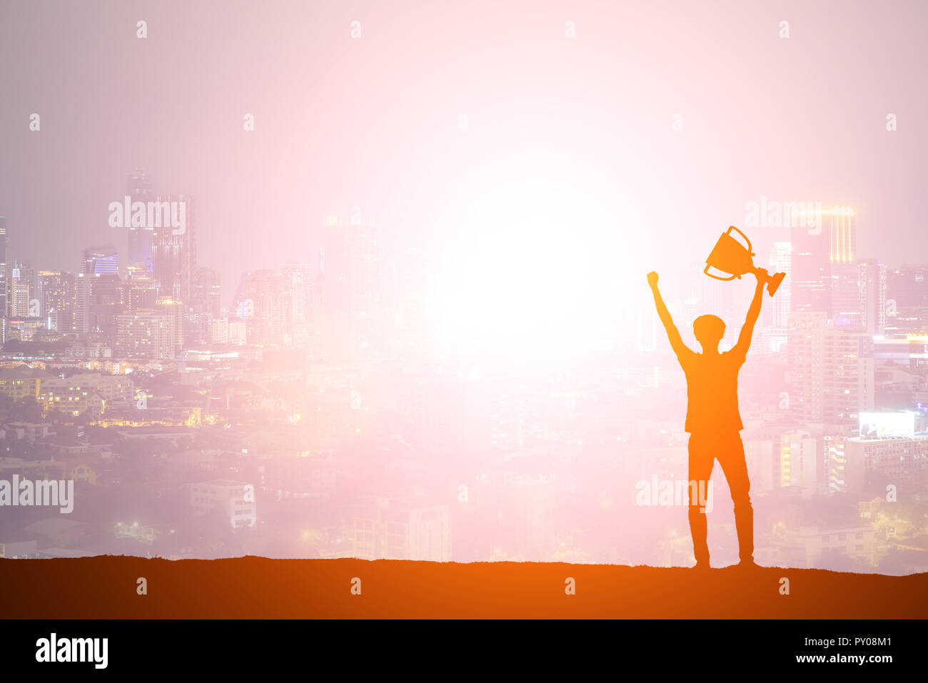 Podium winner silhouette hi-res stock photography and images - Alamy