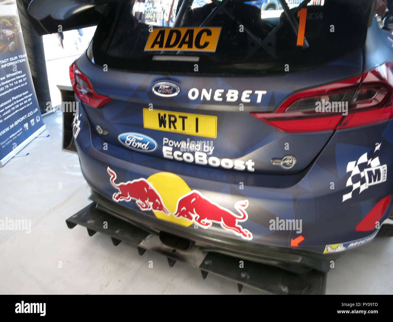 Ford Fiesta Rs Wrc Rally Car As Driven By Sebastien Ogier And Co Driver Julien Ingrassia Shown At Donnington Park Race Circuit At The Rs Owners Club National Day 17 Fresh From A