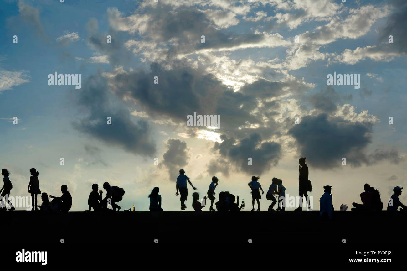 Manila bay sunset children hi-res stock photography and images - Alamy