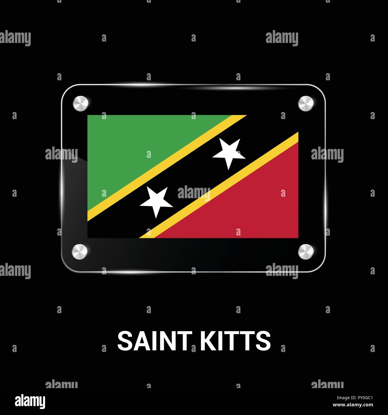 Saint Kitts flags design vector Stock Vector Image & Art Alamy