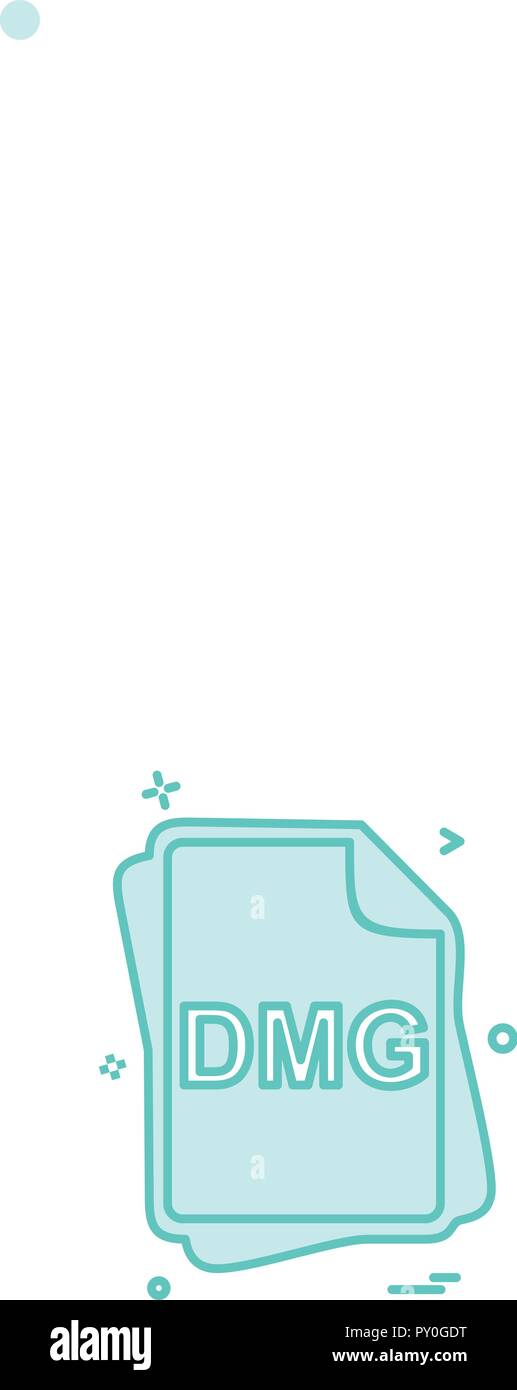 DMG file type icon design vector Stock Vector Image & Art Alamy