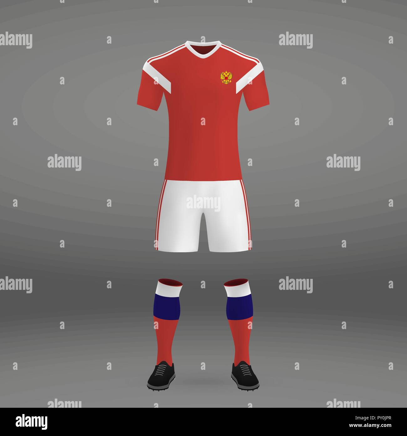 football kit of Russia 2018, t-shirt template for soccer jersey. Vector  illustration Stock Vector Image & Art - Alamy