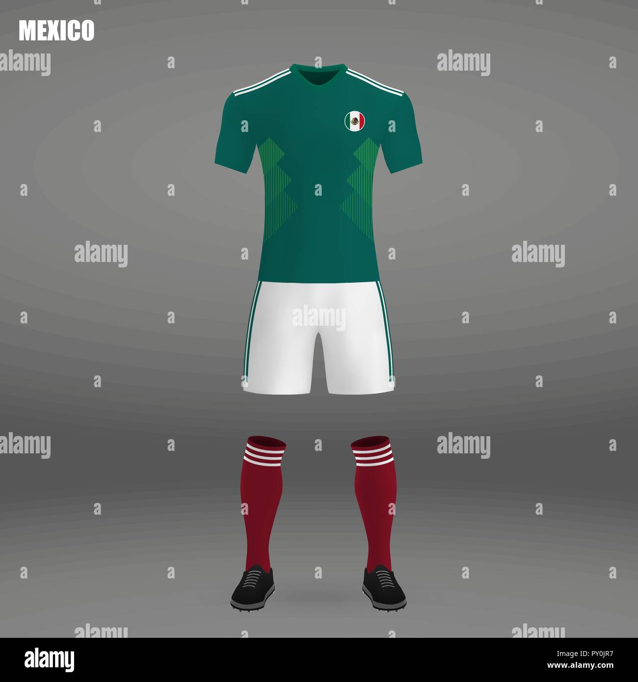 football kit of Mexico 2018, t-shirt template for soccer jersey. Vector  illustration Stock Vector Image & Art - Alamy