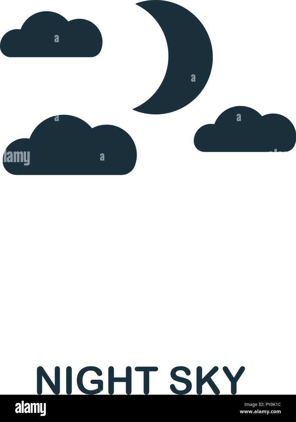 Night Sky icon. Premium style design from halloween collection. UX and ...