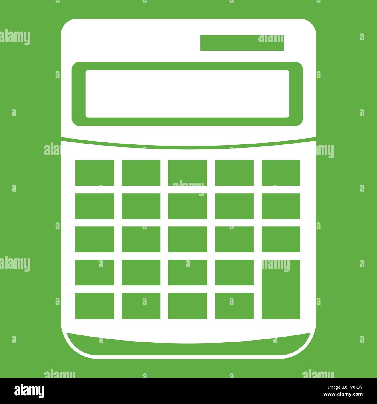 Calculator icon green Stock Vector Image & Art - Alamy