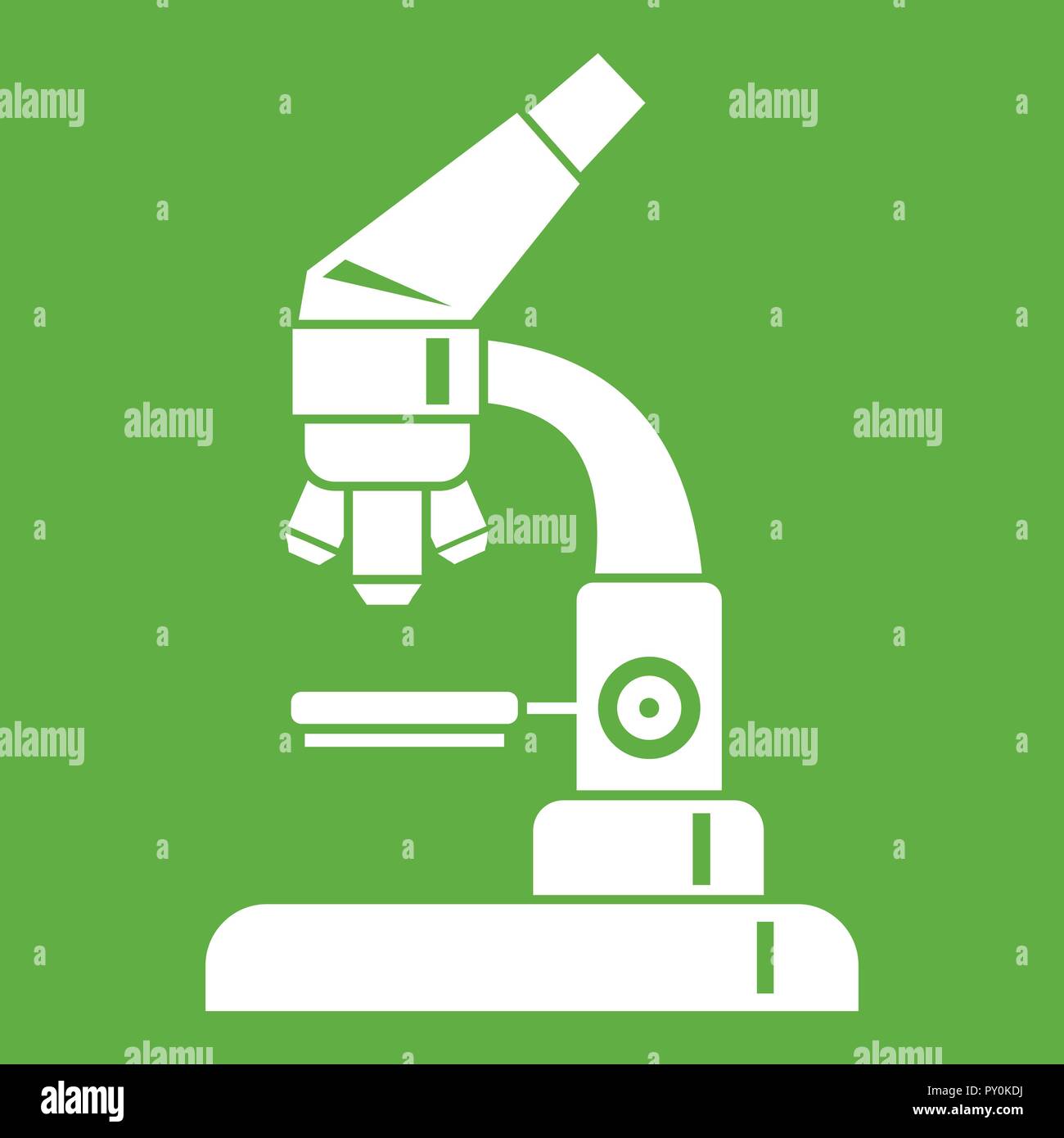 Microscope icon green Stock Vector Image & Art - Alamy