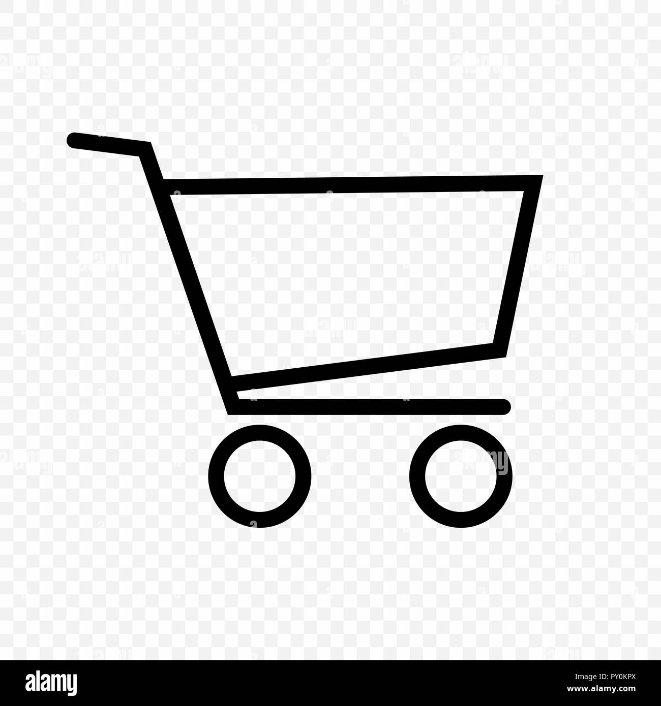 Shopping cart icon on white background . Template for your design Stock  Vector Image & Art - Alamy