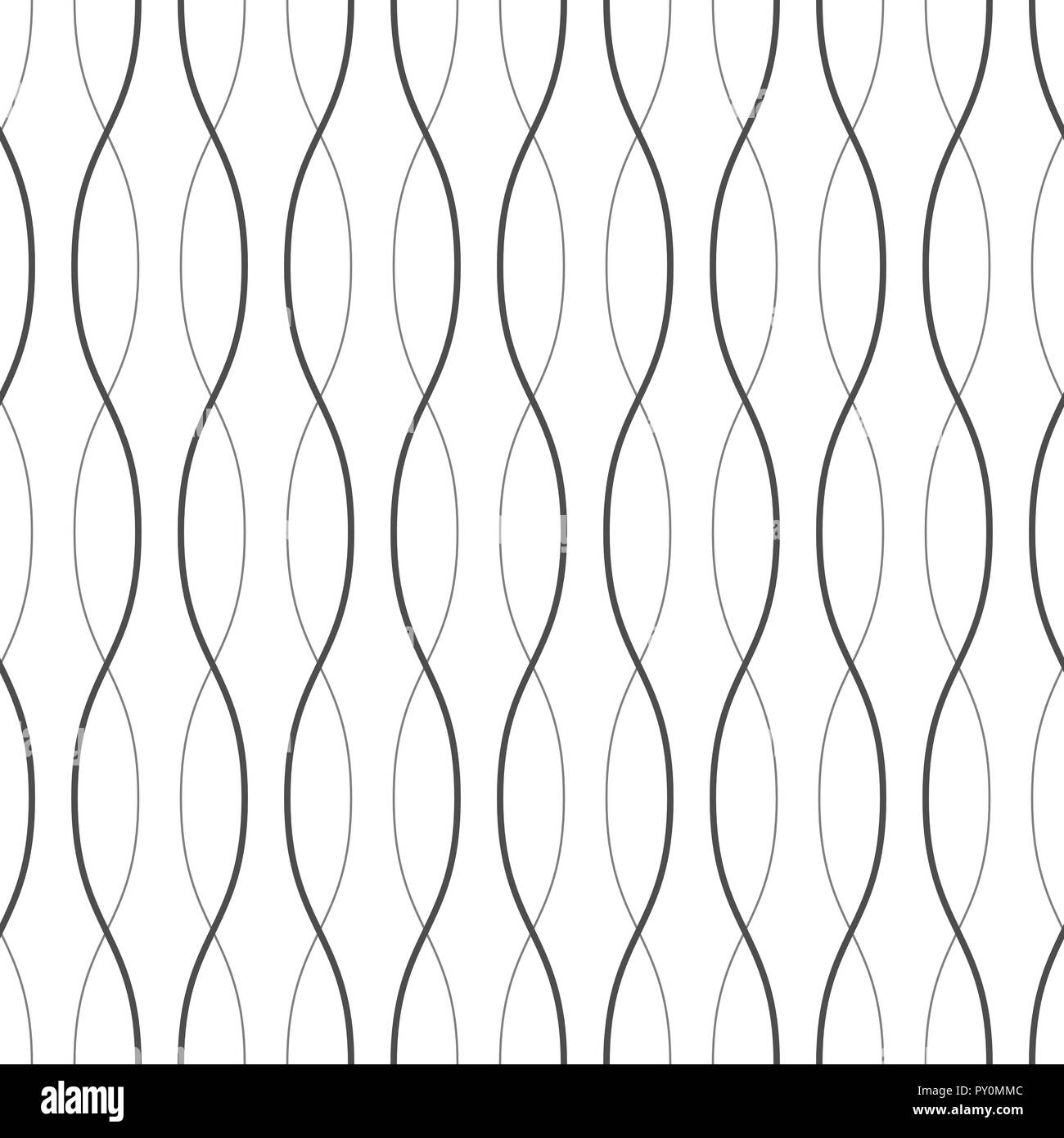 Abstract vector wave line seamless pattern . Template for your design ...