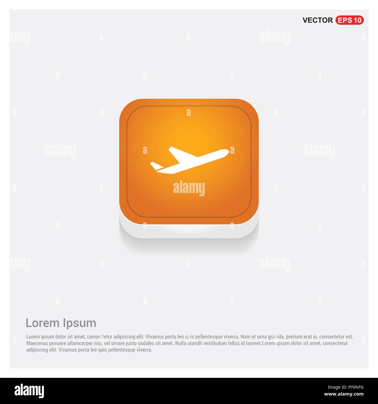 Airplane icon Stock Vector