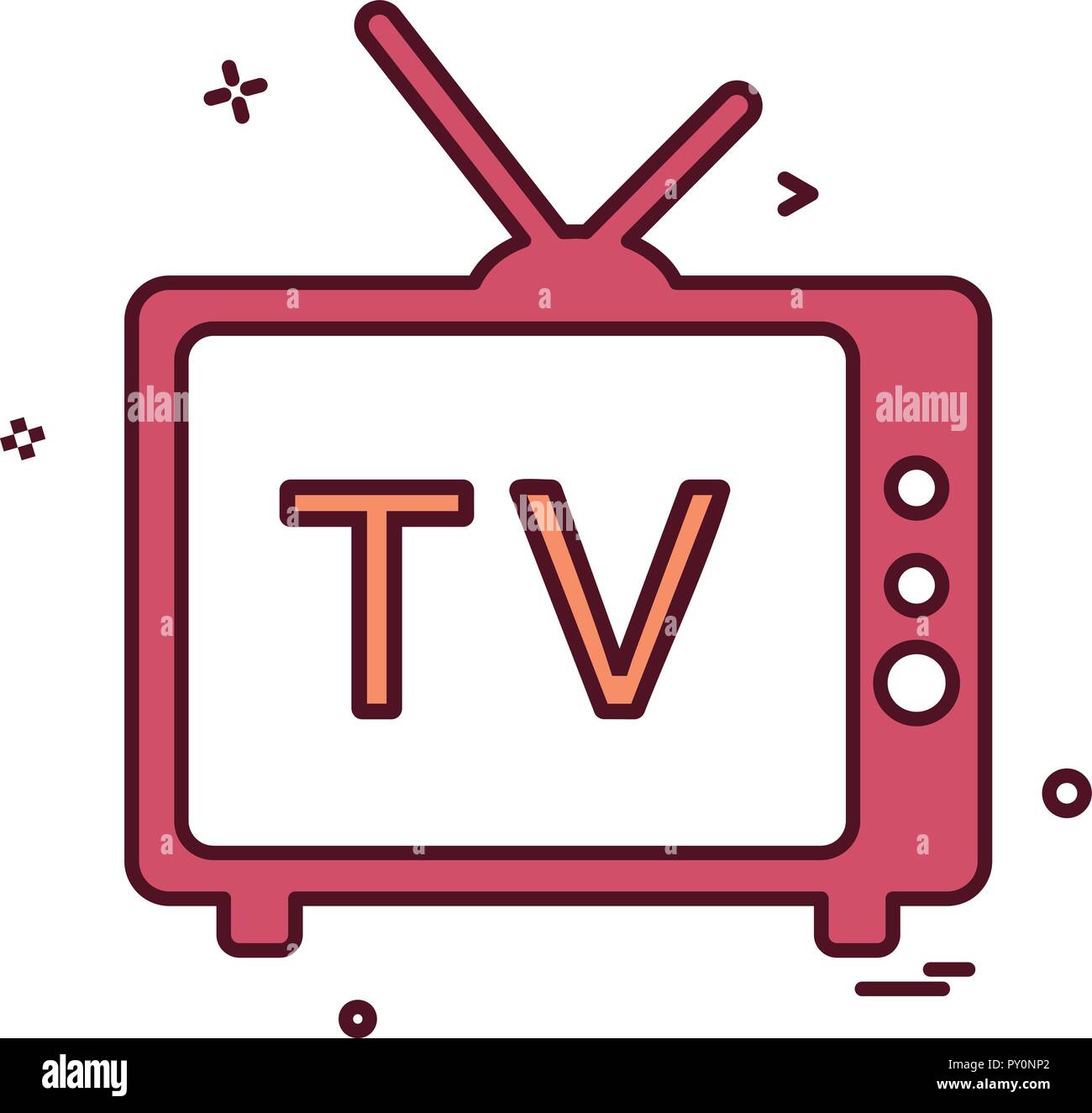 T v show Stock Vector Images - Alamy