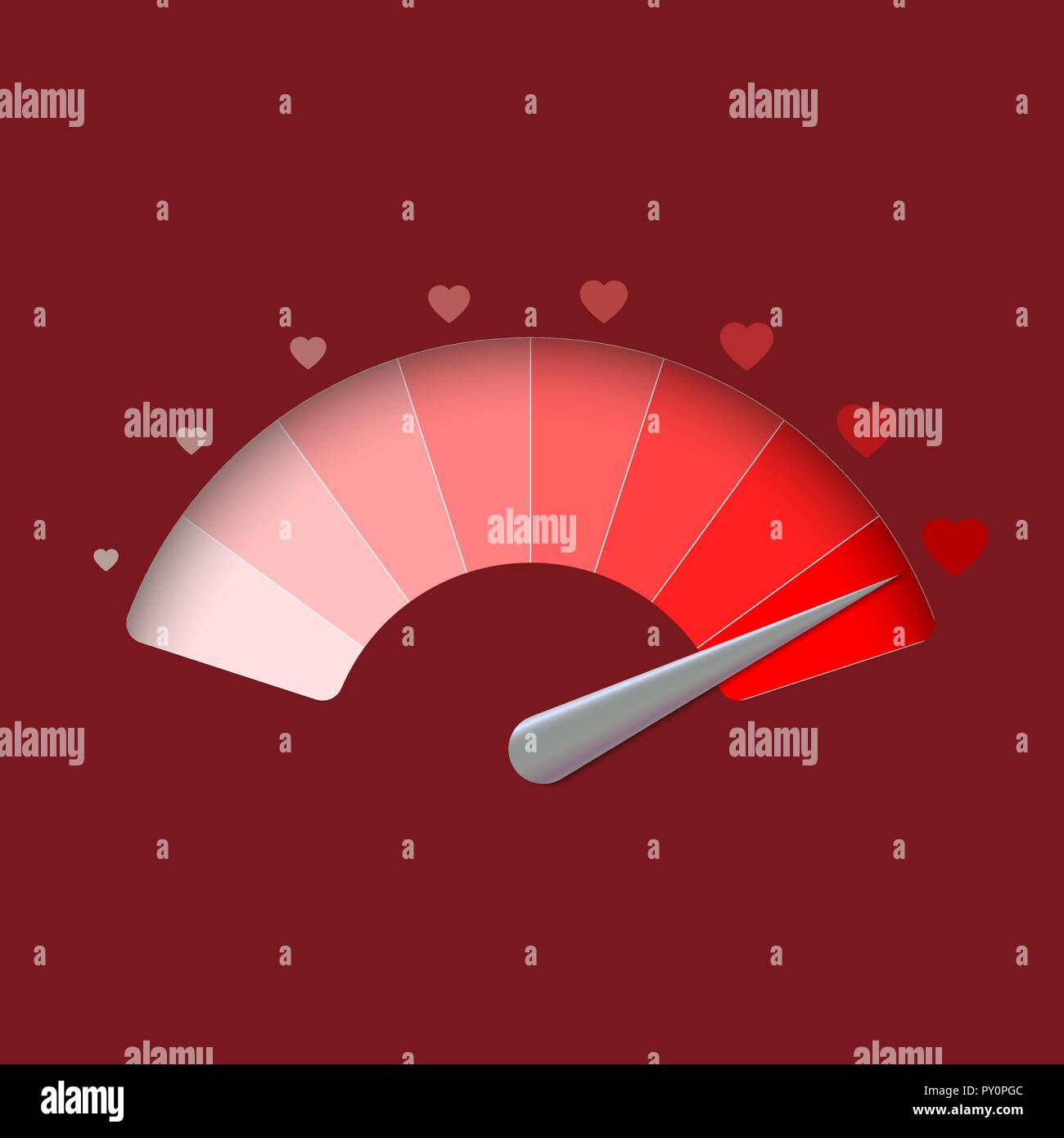 Love o meter hi-res stock photography and images - Alamy