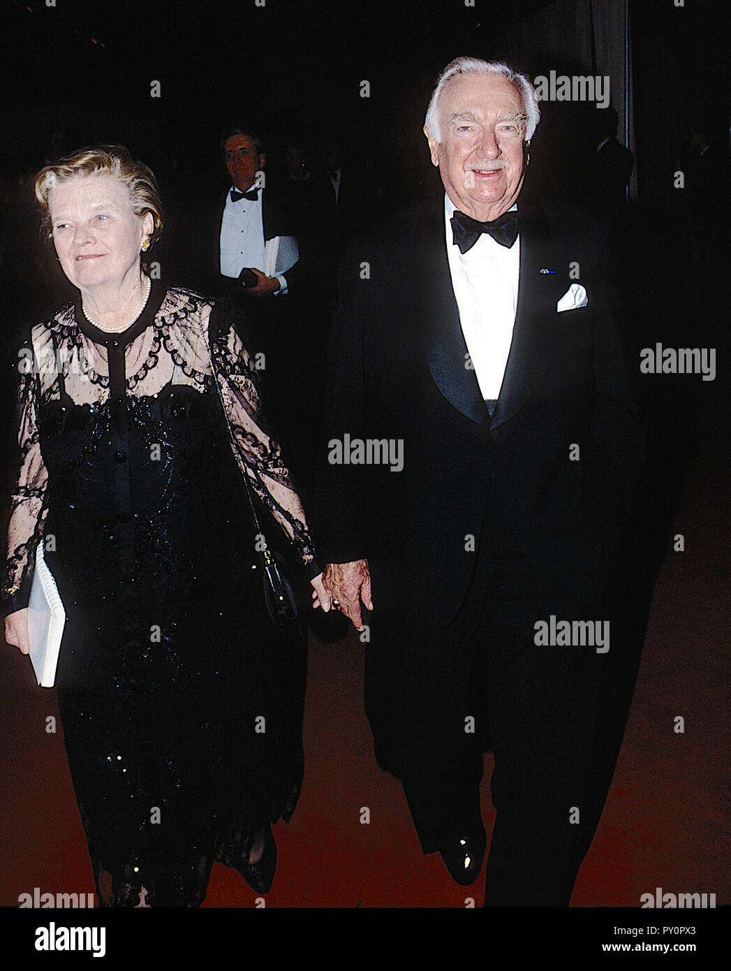 Washington, DC.  Dec. 1991 Walter and Betsy Cronkite arrive at the Kennedy Center Honors Credit: Mark Reinstein /MediaPunch Stock Photo
