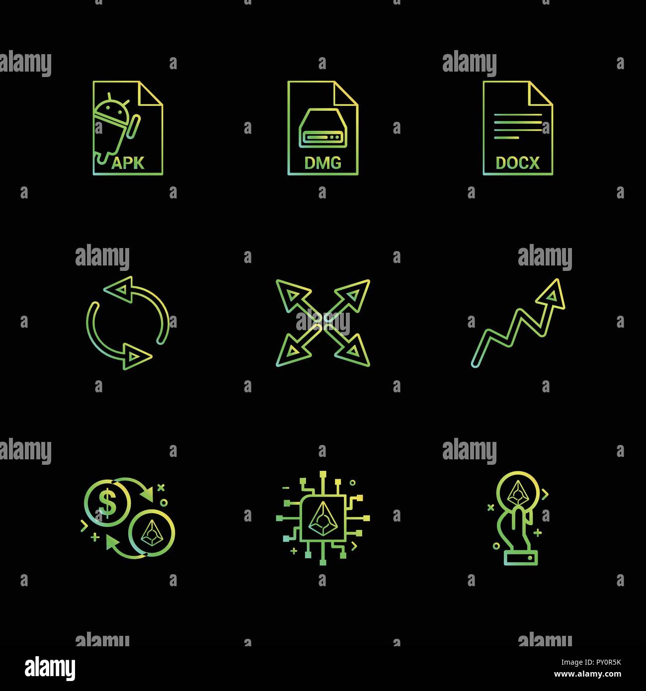 Apk android dmg apple docx docuument reset arrows graph