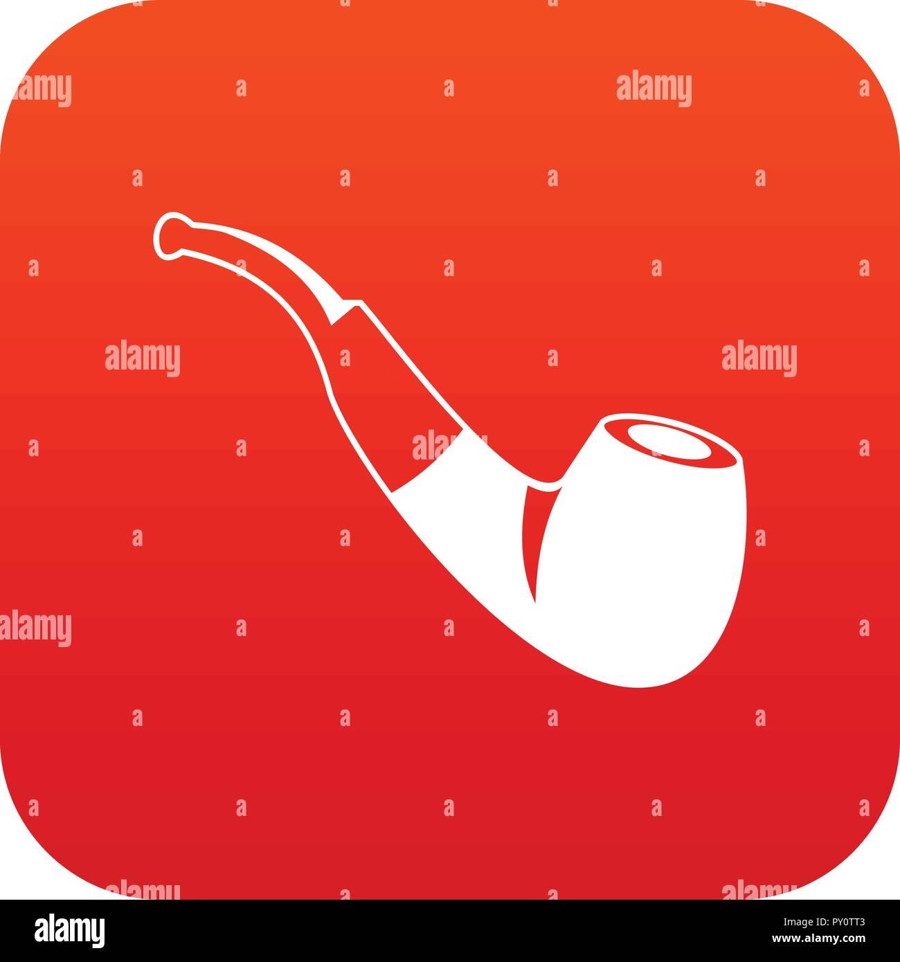 Smoking pipe icon digital red Stock Vector Image & Art - Alamy