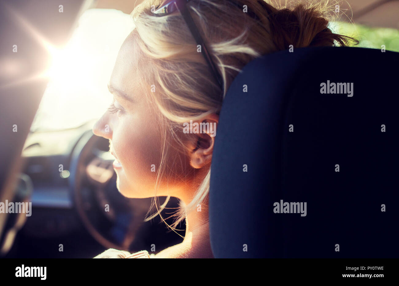 Teenage girl car driving hires stock photography and images Alamy