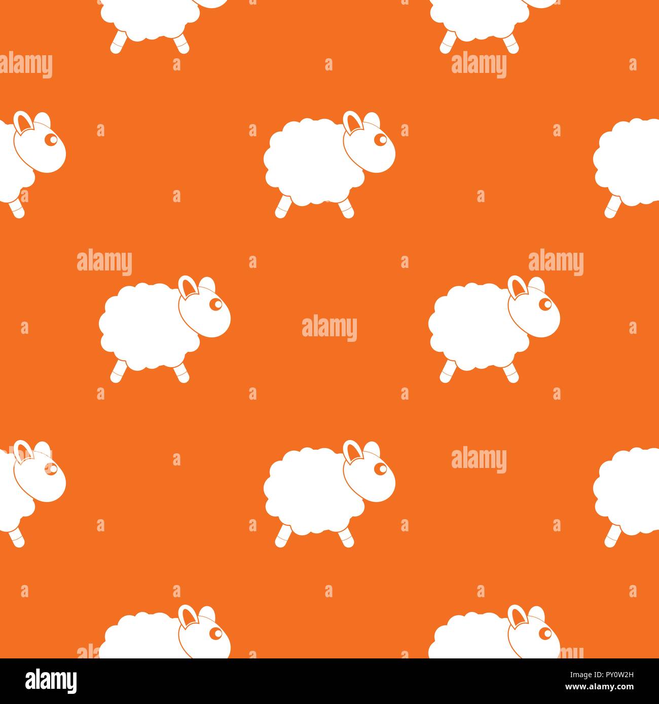 Sheep pattern seamless Stock Vector