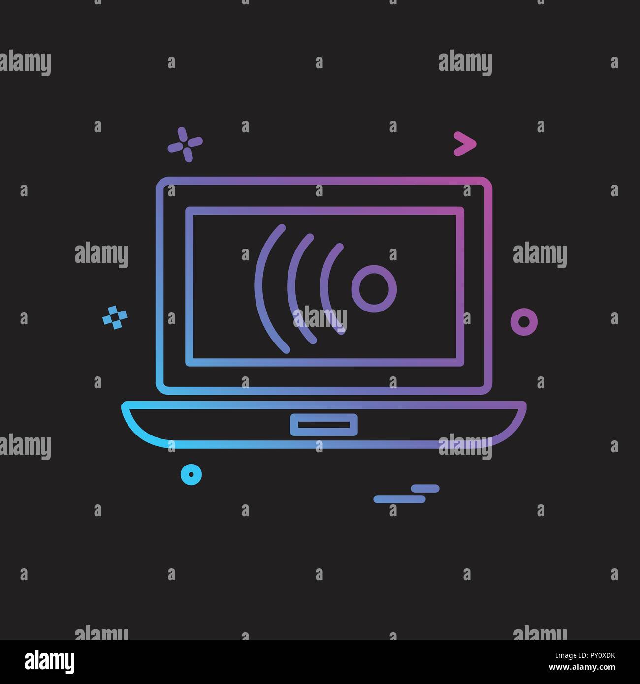 Computer icon design vector Stock Vector Image & Art - Alamy