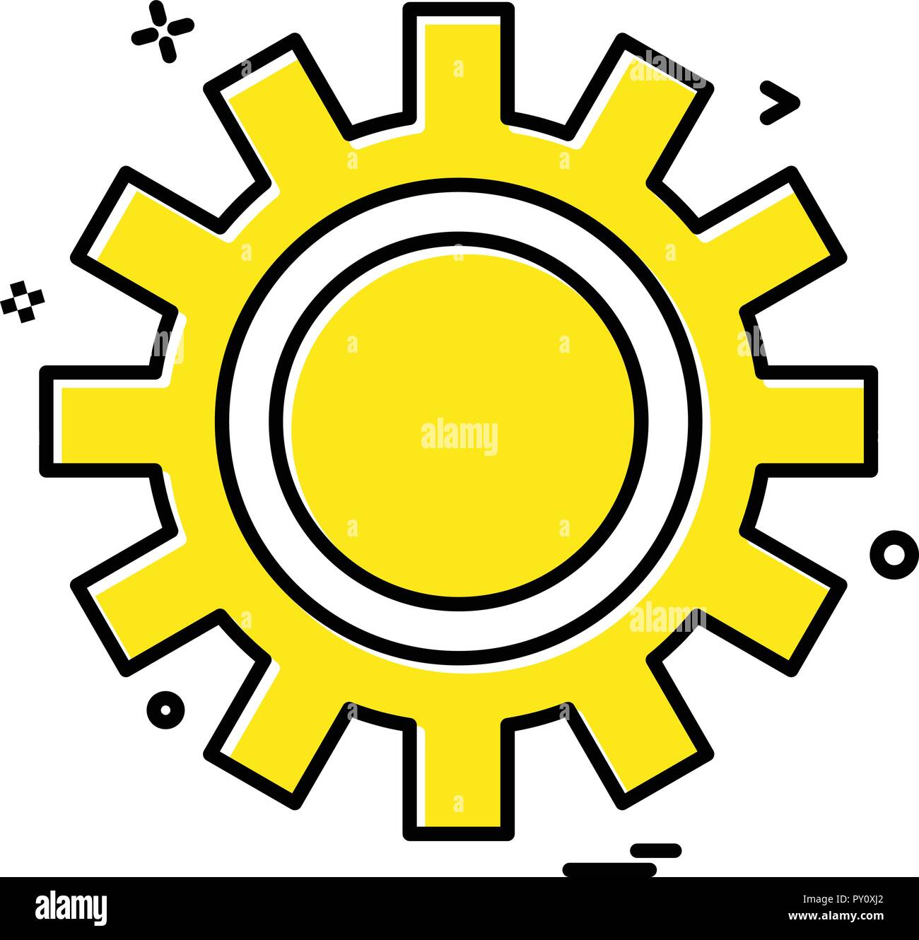 setting gear icon vector design Stock Vector Image & Art - Alamy