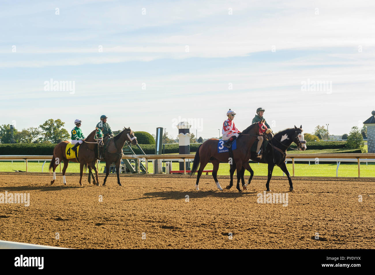 Fall Meet at Keeneland Race Track in Lexington Kentucky Stock Photo Alamy