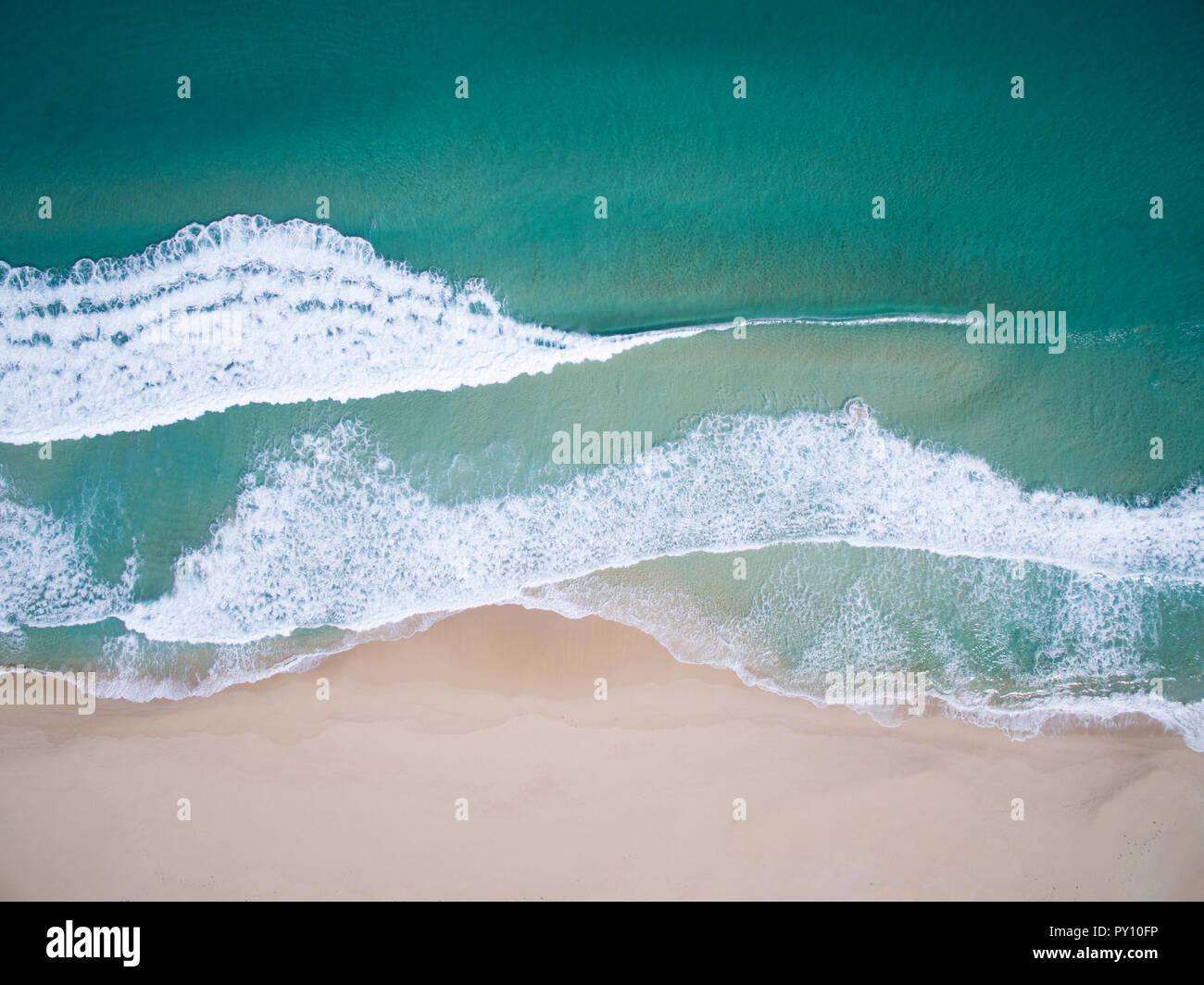 Aerial view of a beach, Western Australia, Australia Stock Photo