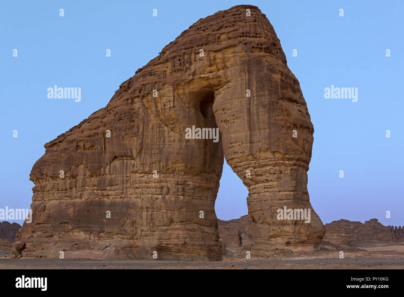 Elephant Mountain, Al-Ula, Saudi Arabia Stock Photo